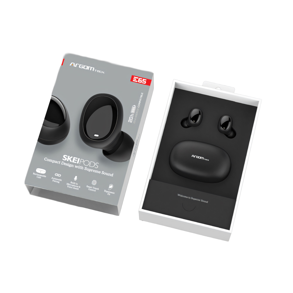 AUDIFONOS WIRELESS SKEIPODS E65 NEGRO