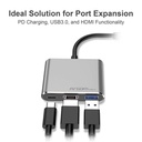 ADAPTADOR 3 EN 1 TIPO C HUB ONEAXESS