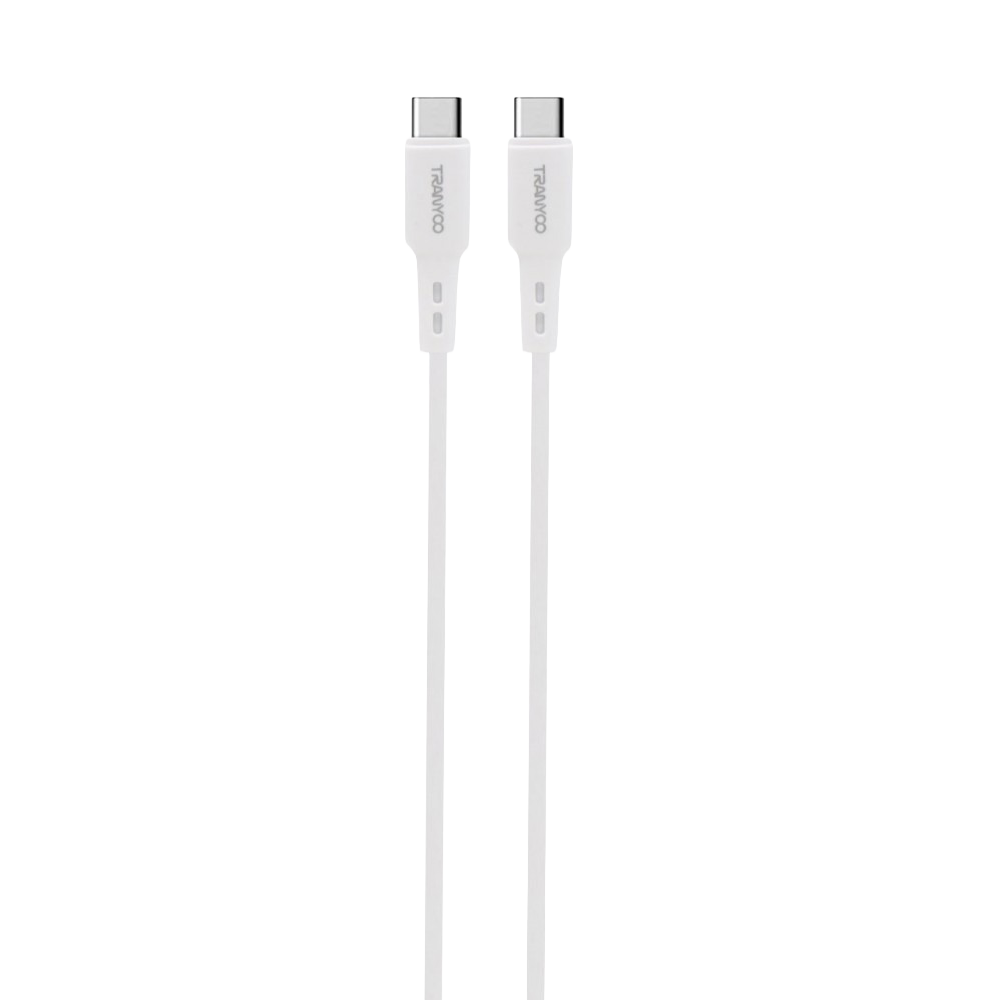 Cable Tipo C-C  1 Metro 65w Blanco