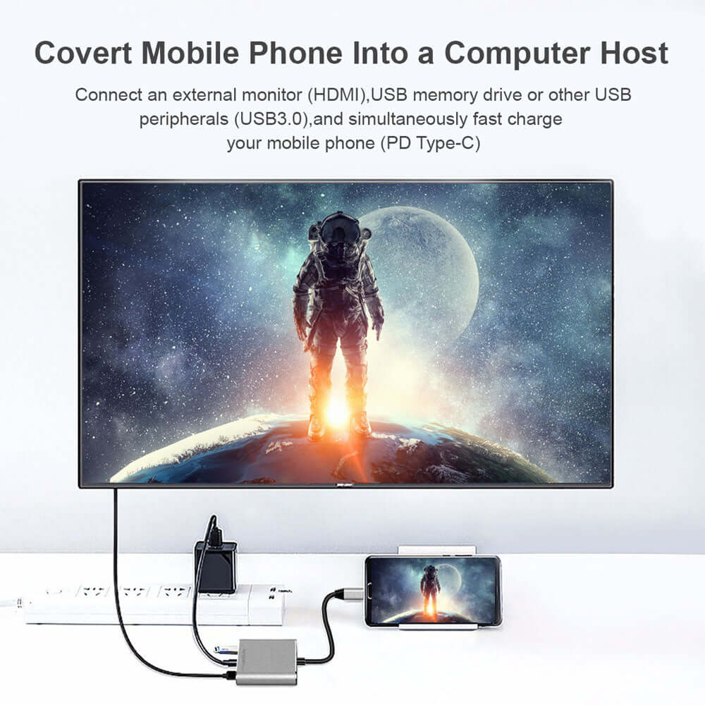 ADAPTADOR 3 EN 1 TIPO C HUB ONEAXESS