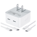 Cargador USB-C Dual 35W Para Apple + Cable USB-C