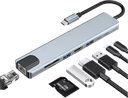 Adaptador Tipo C - 8 en 1 HDTV 4K 