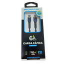 Cable 6A Tipo C-C 100w 1M