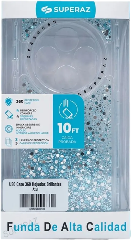 U30 Case 360 Hojuelas Brillantes