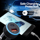 Cargador Dual Para Auto Tipo C - Usb Force C1 36W 