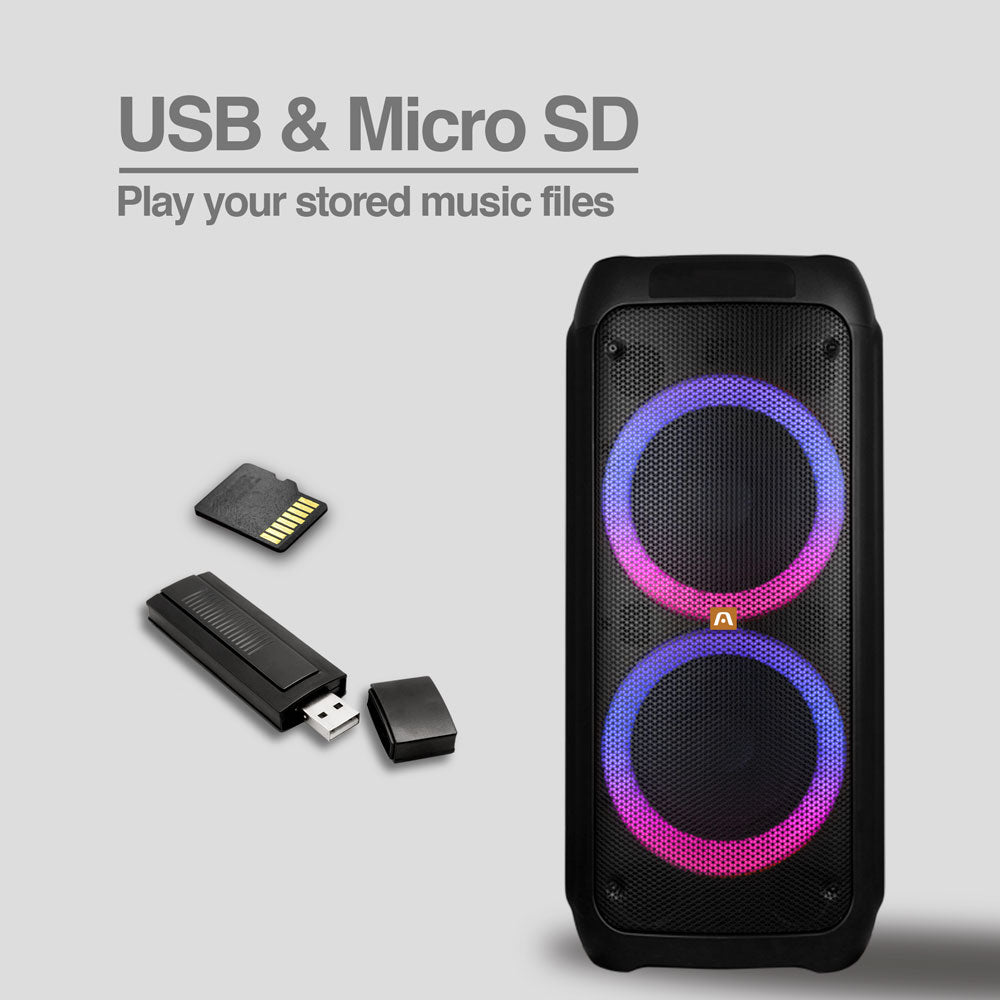 PARLANTE RAVE 80 CON LUZ LED TWS