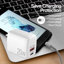 CARGADOR DUAL TIPO C - USB PARA PARED