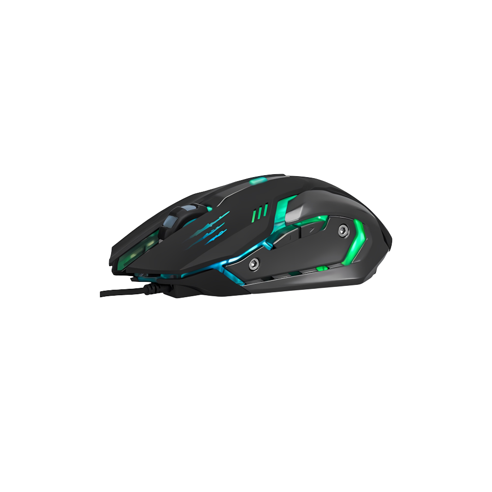 MOUSE GAMER COMBAT MS40 USB 6 BOTONES