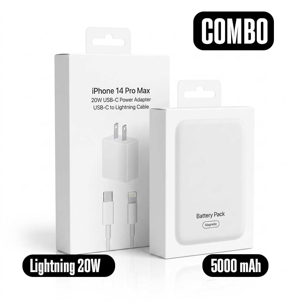 Pack Carga Rápida iPhone Lightning
