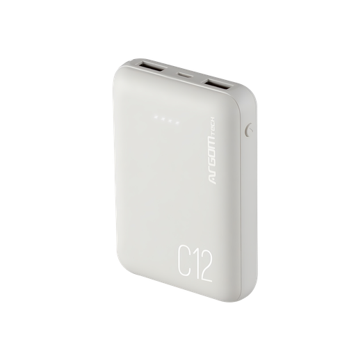 Batería Externa C12 Ultra Compacto 12,000 Mah