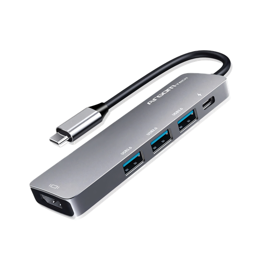 Adaptador 5 En 1 Tipo-C Hub Oneaxess