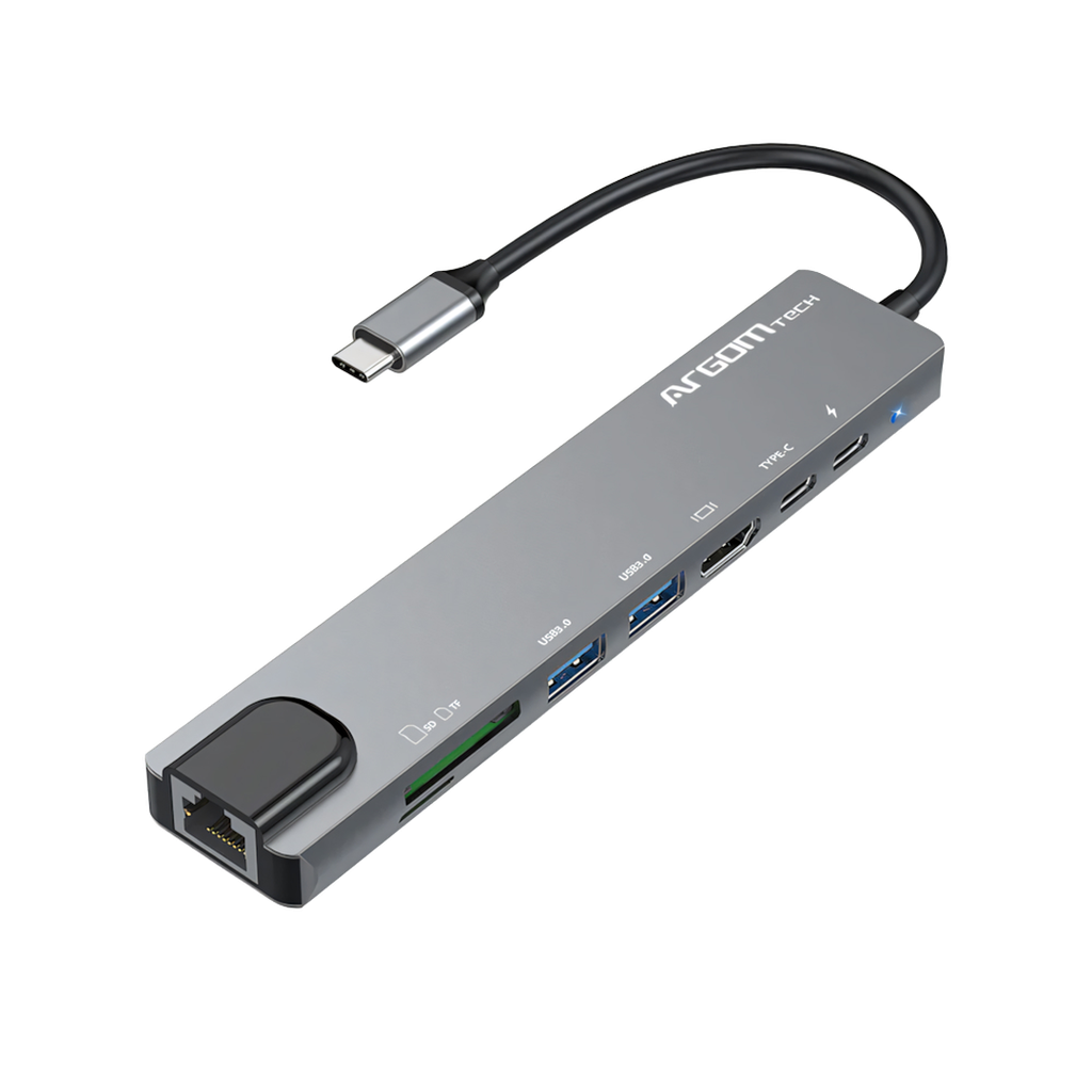 Adaptador 8 En 1 Tipo C Hub Oneaxess