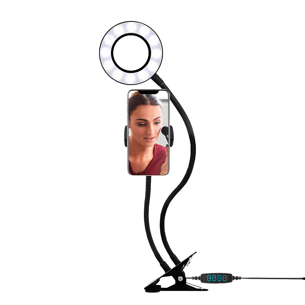 Lampara Led De 3,5" Brazo Flexible Y Clip