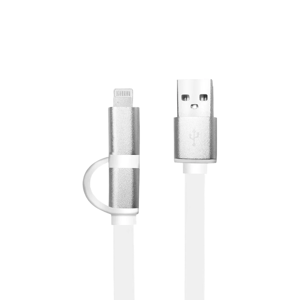 Cable 2 En 1 Micro Usb - Lightning - 1M