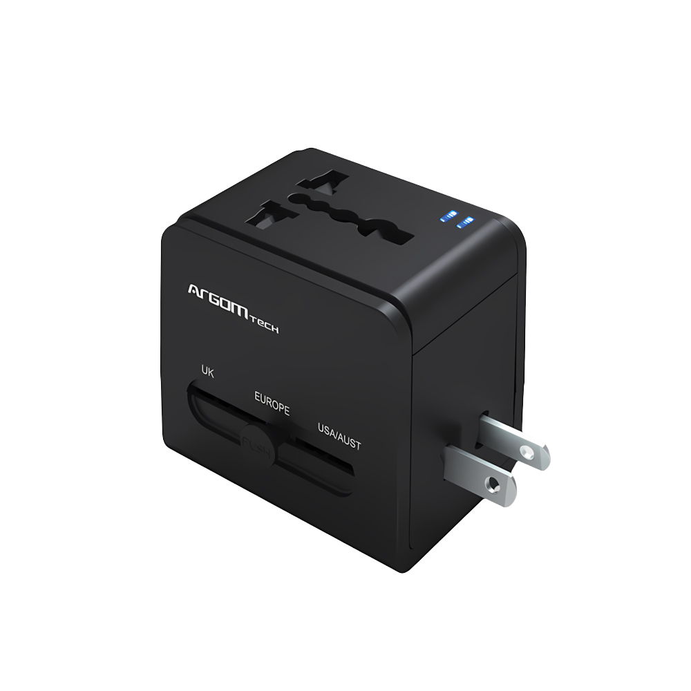 Adaptador De Viaje Universal Con Carga Rápida