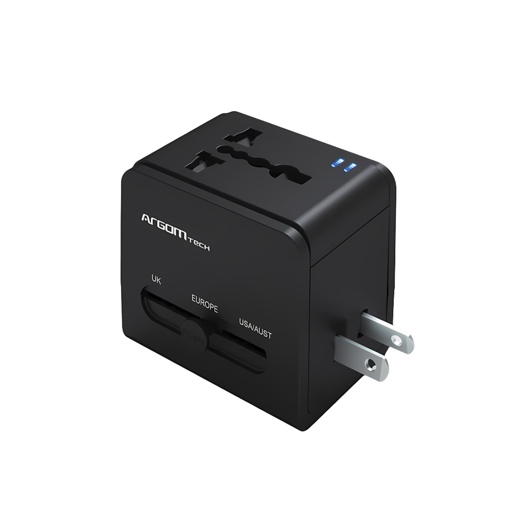 Adaptador De Viaje Universal Con Carga Rápida